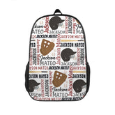 Personalized Custom Name Baseball Backpack